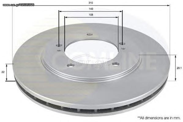 ΔΙΣΚΟΠΛΑΚΑ ΚΑΙΝ. COMLINE ADC0921V SUZUKI GRAND VITARA SUZUKI VITARA