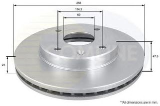 ΔΙΣΚΟΠΛΑΚΑ ΚΑΙΝ. COMLINE ADC1054V CHEVROLET LACETTI CHEVROLET NUBIRA DAEWOO LACETTI DAEWOO NUBIRA