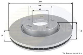 ΔΙΣΚΟΠΛΑΚΑ ΚΑΙΝ. COMLINE ADC1098V HYUNDAI i30 KIA CEE'D KIA PRO KIA SOUL