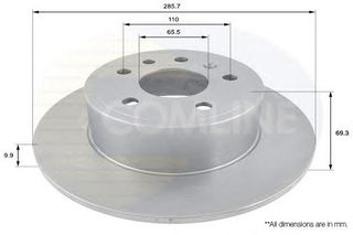 ΔΙΣΚΟΠΛΑΚΑ ΚΑΙΝ. COMLINE ADC1122 OPEL VECTRA SAAB 900 SAAB 9-3 SAAB 9-5