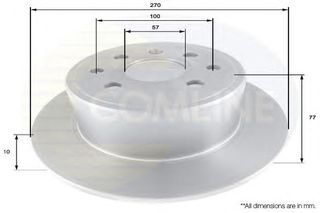 ΔΙΣΚΟΠΛΑΚΑ ΚΑΙΝ. COMLINE ADC1126 OPEL CALIBRA OPEL VECTRA