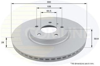 ΔΙΣΚΟΠΛΑΚΑ ΚΑΙΝ. COMLINE ADC1272V FORD MONDEO