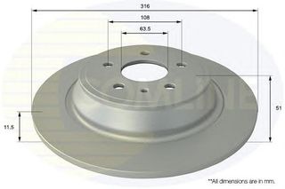 ΔΙΣΚΟΠΛΑΚΑ ΚΑΙΝ. COMLINE ADC1275 FORD MONDEO