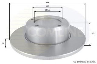 ΔΙΣΚΟΠΛΑΚΑ ΚΑΙΝ. COMLINE ADC1310 LAND ROVER RANGE