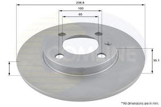 ΔΙΣΚΟΠΛΑΚΑ ΚΑΙΝ. COMLINE ADC1402 AUDI 80 AUDI COUPE SEAT CORDOBA SEAT IBIZA SEAT TOLEDO SKODA OCTAVIA VW CADDY VW GOLF VW JETTA VW PASSAT VW POLO VW SANTANA VW SCIROCCO VW VENTO