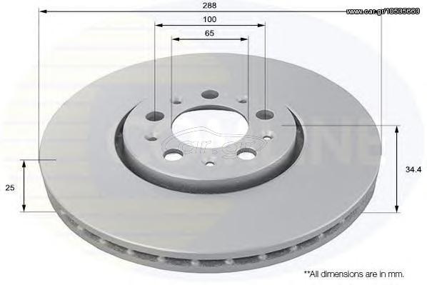 ΔΙΣΚΟΠΛΑΚΑ ΚΑΙΝ. COMLINE ADC1420V AUDI A1 AUDI A3 SEAT CORDOBA SEAT IBIZA SEAT LEON SEAT TOLEDO SKODA FABIA SKODA OCTAVIA SKODA RAPID SKODA ROOMSTER VW BORA VW GOLF VW NEW VW POLO