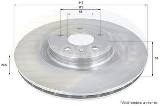 ΔΙΣΚΟΠΛΑΚΑ ΚΑΙΝ. COMLINE ADC1479V AUDI A4 AUDI A5 AUDI Q5