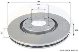 ΔΙΣΚΟΠΛΑΚΑ ΚΑΙΝ. COMLINE ADC1520V CITROEN XANTIA CITROEN XSARA CITROEN ZX PEUGEOT 306 PEUGEOT 405