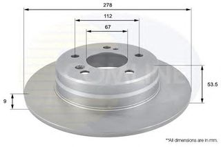 ΔΙΣΚΟΠΛΑΚΑ ΚΑΙΝ. COMLINE ADC1616 CHRYSLER CROSSFIRE MERCEDES-BENZ C-CLASS MERCEDES-BENZ CLC-CLASS MERCEDES-BENZ CLK MERCEDES-BENZ E-CLASS MERCEDES-BENZ SLK