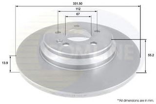 ΔΙΣΚΟΠΛΑΚΑ ΚΑΙΝ. COMLINE ADC1634 MERCEDES-BENZ M-CLASS