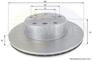 ΔΙΣΚΟΠΛΑΚΑ ΚΑΙΝ. COMLINE ADC1710V BMW 5 BMW 7