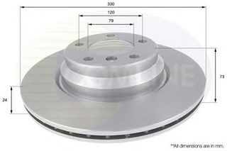 ΔΙΣΚΟΠΛΑΚΑ ΚΑΙΝ. COMLINE ADC1736V BMW 1 BMW 3 BMW X1