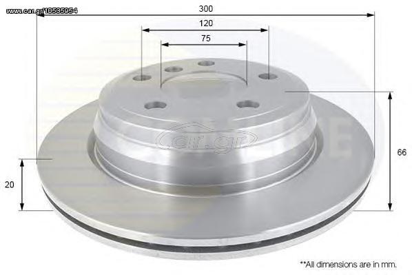 ΔΙΣΚΟΠΛΑΚΑ ΚΑΙΝ. COMLINE ADC1776V BMW 3 BMW 4