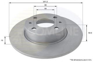 ΔΙΣΚΟΠΛΑΚΑ ΚΑΙΝ. COMLINE ADC1809 ALFA ROMEO 164 ALFA ROMEO MITO FIAT BRAVO FIAT CROMA FIAT LINEA FIAT MULTIPLA FIAT STILO LANCIA DELTA LANCIA LYBRA LANCIA THEMA