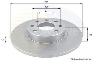 ΔΙΣΚΟΠΛΑΚΑ ΚΑΙΝ. COMLINE ADC1903 VOLVO 440 VOLVO 460 VOLVO 480