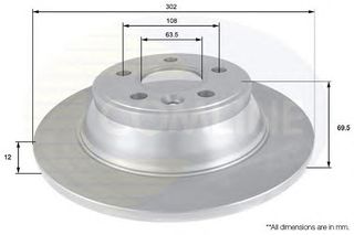 ΔΙΣΚΟΠΛΑΚΑ ΚΑΙΝ. COMLINE ADC1923 VOLVO S80 VOLVO V70 VOLVO XC70