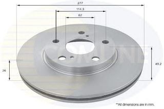 ΔΙΣΚΟΠΛΑΚΑ ΚΑΙΝ. COMLINE ADC2513V TOYOTA AURIS