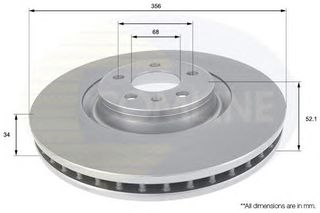 ΔΙΣΚΟΠΛΑΚΑ ΚΑΙΝ. COMLINE ADC2603V AUDI A6 AUDI A7