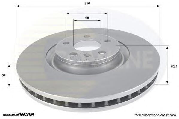 ΔΙΣΚΟΠΛΑΚΑ ΚΑΙΝ. COMLINE ADC2603V AUDI A6 AUDI A7