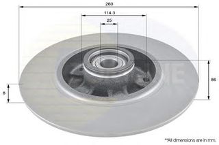 ΔΙΣΚΟΠΛΑΚΑ ΚΑΙΝ. COMLINE ADC3015 RENAULT FLUENCE RENAULT MEGANE