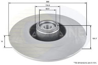 ΔΙΣΚΟΠΛΑΚΑ ΚΑΙΝ. COMLINE ADC3025 RENAULT LAGUNA