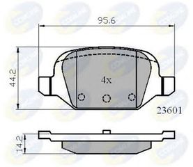 TAKAKIA ΚΑΙΝ. COMLINE CBP01026 ABARTH 500 ABARTH 500C FIAT 500 FIAT IDEA FIAT PANDA FIAT PUNTO LANCIA MUSA LANCIA YPSILON