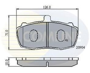 TAKAKIA ΚΑΙΝ. COMLINE CBP01066 LAND ROVER RANGE LDV 400 LDV CONVOY