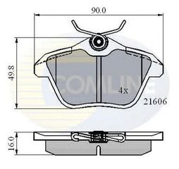 TAKAKIA ΚΑΙΝ. COMLINE CBP01095 ALFA ROMEO 156 ALFA ROMEO 164 ALFA ROMEO 166 LANCIA KAPPA