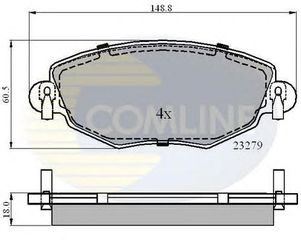 TAKAKIA ΚΑΙΝ. COMLINE CBP01110 FORD MONDEO JAGUAR X-TYPE