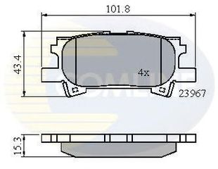 TAKAKIA ΚΑΙΝ. COMLINE CBP01279 LEXUS RX