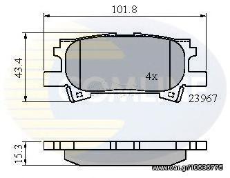 TAKAKIA ΚΑΙΝ. COMLINE CBP01279 LEXUS RX