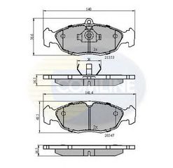 TAKAKIA ΚΑΙΝ. COMLINE CBP0134 DAEWOO LANOS DAEWOO NEXIA JAGUAR XJ OPEL ASTRA OPEL COMBO OPEL CORSA OPEL TIGRA OPEL VECTRA