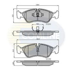 TAKAKIA ΚΑΙΝ. COMLINE CBP0150 DAEWOO ESPERO DAEWOO LANOS DAEWOO NEXIA OPEL ASTRA