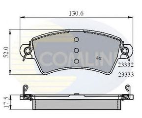 TAKAKIA ΚΑΙΝ. COMLINE CBP01549 CITROEN XSARA PEUGEOT 206 PEUGEOT 306