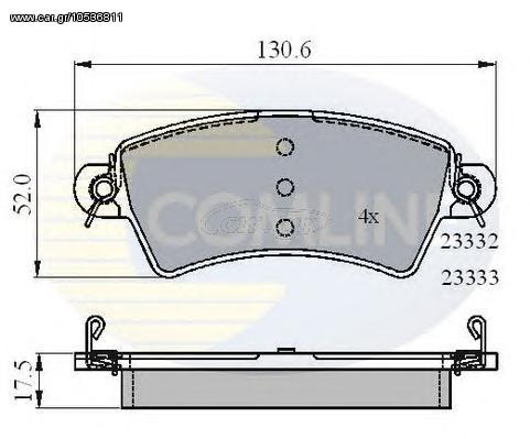 TAKAKIA ΚΑΙΝ. COMLINE CBP01549 CITROEN XSARA PEUGEOT 206 PEUGEOT 306