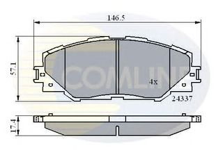 TAKAKIA ΚΑΙΝ. COMLINE CBP01625 TOYOTA AURIS TOYOTA RAV