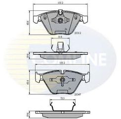 TAKAKIA ΚΑΙΝ. COMLINE CBP02033 BMW 1 BMW 3 BMW 5 BMW 6 BMW 7