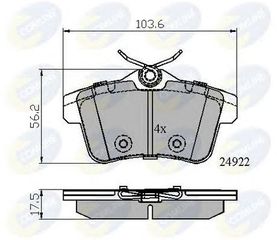 TAKAKIA ΚΑΙΝ. COMLINE CBP02045 CITROEN C4 CITROEN DS4 CITROEN DS5 PEUGEOT 3008 PEUGEOT 308 PEUGEOT 5008 PEUGEOT 508 PEUGEOT RCZ