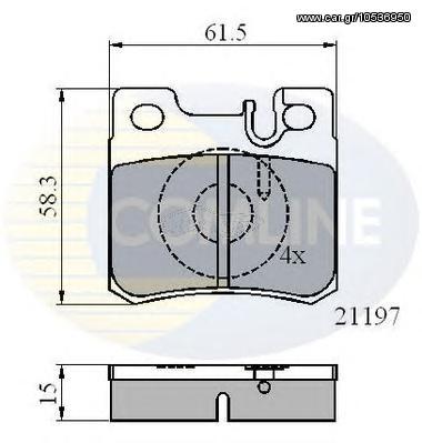 TAKAKIA ΚΑΙΝ. COMLINE CBP0226 MERCEDES-BENZ 190 MERCEDES-BENZ CABRIOLET MERCEDES-BENZ C-CLASS MERCEDES-BENZ COUPE MERCEDES-BENZ E-CLASS MERCEDES-BENZ KOMBI MERCEDES-BENZ Saloon MERCEDES-BENZ SL MERCE