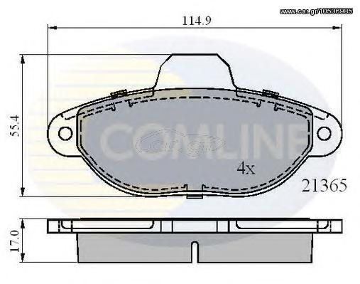 TAKAKIA ΚΑΙΝ. COMLINE CBP0509 FIAT CINQUECENTO FIAT PUNTO FIAT SEICENTO