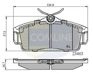 TAKAKIA ΚΑΙΝ. COMLINE CBP0740 NISSAN ALMERA NISSAN PRIMERA