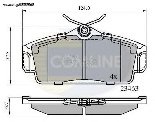 TAKAKIA ΚΑΙΝ. COMLINE CBP0740 NISSAN ALMERA NISSAN PRIMERA