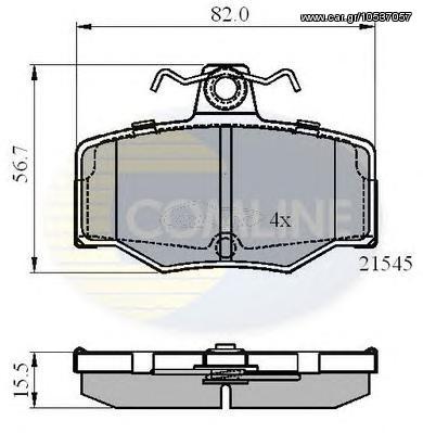 TAKAKIA ΚΑΙΝ. COMLINE CBP0878 NISSAN ALMERA NISSAN PRIMERA