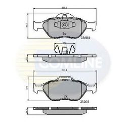 TAKAKIA ΚΑΙΝ. COMLINE CBP0891 FORD FIESTA FORD FUSION FORD KA FORD PUMA FORD STREET MAZDA 121 MAZDA 2