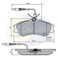 TAKAKIA ΚΑΙΝ. COMLINE CBP1174 CITROEN BERLINGO CITROEN XSARA PEUGEOT 306 PEUGEOT PARTNER