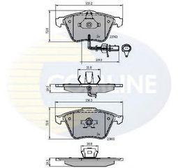 TAKAKIA ΚΑΙΝ. COMLINE CBP11753 AUDI A4 AUDI A6 AUDI A8 SEAT EXEO