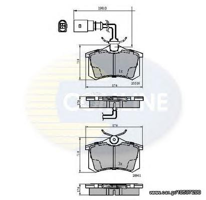 TAKAKIA ΚΑΙΝ. COMLINE CBP1797 AUDI A4 FORD GALAXY SEAT ALHAMBRA VW SHARAN