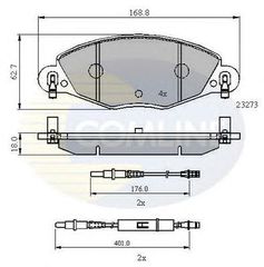 TAKAKIA ΚΑΙΝ. COMLINE CBP21121 AUDI A7 CITROEN C5