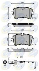 TAKAKIA ΚΑΙΝ. COMLINE CBP22121 AUDI A4 AUDI A6 AUDI A7 AUDI A8 PORSCHE MACAN