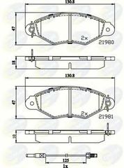 TAKAKIA ΚΑΙΝ. COMLINE CBP2485 NISSAN KUBISTAR RENAULT KANGOO